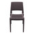 34" Brown Outdoor Patio Wickerlook Dining Chair