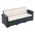 Relax in Style: 55" Gray Outdoor Patio Sofa with Natural Beige Sunbrella Cushion