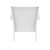 35" White Outdoor Patio Wickerlook Club Chair with Natural Sunbrella cushion