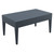 Durable and Stylish 36" Gray Outdoor Patio Wickerlook Rectangular Coffee Table