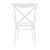 34.25" White Stackable Outdoor Patio XL Arm Chair