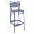 41.75" Gray Outdoor Patio Bar Stool - Stylish and Durable High Bar Chairs for Indoor and Outdoor Use