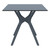 31.5" Gray Solid Square Patio Dining Table