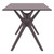 55" Brown Solid Rectangular Patio Dining Table