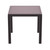31.5" Coffee Brown Wickerlook Square Patio Dining Table