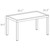 55" White Wickerlook Rectangular Patio Dining Table