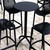 42.5" Black Durable Round Outdoor Patio Bar Table