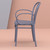 33.5" Gray Stackable Patio XL Dining Armchair