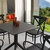 5-Piece Black Outdoor Patio XL Dining Set