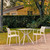 3-Piece White Recyclable Outdoor Patio Dining Set 33"