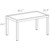 55" Solid Brown Rectangular Outdoor Patio Dining Table