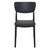 33" Black Solid Stackable Patio Dining Chair