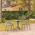 3-Piece Gray Outdoor Patio Dining Set with Stackable Chairs 32.25"