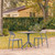 3-Piece Gray Outdoor Patio Dining Set with Stackable Chairs 32.75"