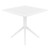 31.5" White Solid Square Dining Table