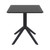 29.5" Black Square Outdoor Patio Dining Table