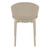 32" Taupe Brown Solid Outdoor Dining Chair