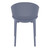 32" Dark Gray Solid Outdoor Dining Chair
