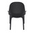 32.75" Black Solid Patio Lounge Chair