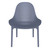 32.75" Dark Gray Solid Patio Lounge Chair