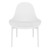 32.75" White Solid Patio Lounge Chair