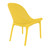 32.75" Yellow Solid Patio Lounge Chair