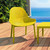 32.75" Yellow Solid Patio Lounge Chair