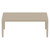 39.5" Taupe Brown Patio Solid Rectangular Lounge Coffee Table
