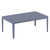 39.5" Dark Gray Patio Solid Rectangular Lounge Coffee Table - Stylish, Durable, and Weatherproof