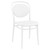 Transform Your Outdoor Space with the 33.5" White Stackable Outdoor Patio Armless Chair