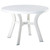 42" White Round Outdoor Patio Dining Table - Ideal for Outdoor Parties and Easy to Clean