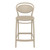 37.75" Taupe Brown Outdoor Patio Counter Stool