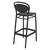 41.75" Black Outdoor Patio Bar Stool