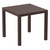 31.5" Brown Square Outdoor Patio Dining Table - Elegant, Durable, and Versatile