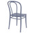 33.5" Gray Stackable Patio Armless Dining Chair