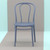 33.5" Gray Stackable Patio Armless Dining Chair