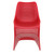 33.5" Red Outdoor Patio Dining Chair