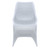 33.5" Silvery Gray Outdoor Patio Dining Chair