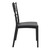 36" Black Stackable Outdoor Patio Armless Dining Chair