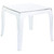 Durable 20" Clear Transparent Stacking Square Outdoor Patio Side Table