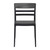 33" Black Transparent Outdoor Patio Dining Chair