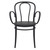 33.5" Black Stackable Patio XL Dining Armchair