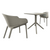 Elegant & Sturdy - 3-Piece Taupe Brown Patio Bistro Set for Indoor and Outdoor Comfort!