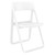 32.25" White Solid Outdoor Resin Folding Chair - Comfortable, Durable, and Stackable