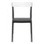 33" Black Refined Patio Dining Chair