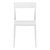 33" White Outdoor Patio Dining Chair