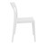 33" White Outdoor Patio Dining Chair