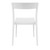 33" White Outdoor Patio Dining Chair