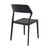 32.75" Black Solid Patio Dining Chair