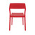 32.75" Red Solid Patio Dining Chair